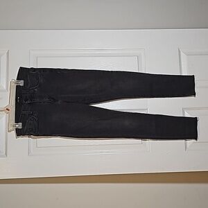 Joe’s Skinny Ankle Jeans Size 27 Gray Black Rough Hem Tapered Leg Skinny Jeans